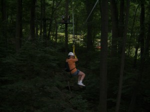 Zip lining